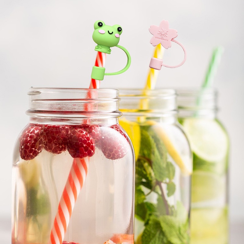 Vỏ Bọc Ống Hút Bằng Silicon Chống Bụi Hình Dễ Thương