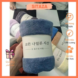 Khăn tắm spa lông cừu hàn quốc to cao cấp giá rẻ size lớn 70x140cm mềm mịn siêu thấm