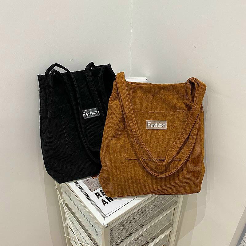 TÚI ĐEO VAI ĐEO CHÉO NỮ CHẤT NHUNG DÀY DẶN CHẮC CHẮN MÀU TRẮNG ĐEN NÂU BÒ CHỮ FASHION THỜI TRANG HOT HIT CÁ TÍNH HADI