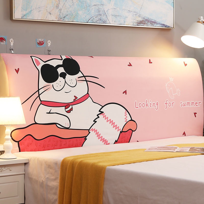 Vỏ Bọc Đầu Giường Chống Bụi 1.5m - 2m Họa Tiết Hoạt Hình Đơn Giản Hiện Đại