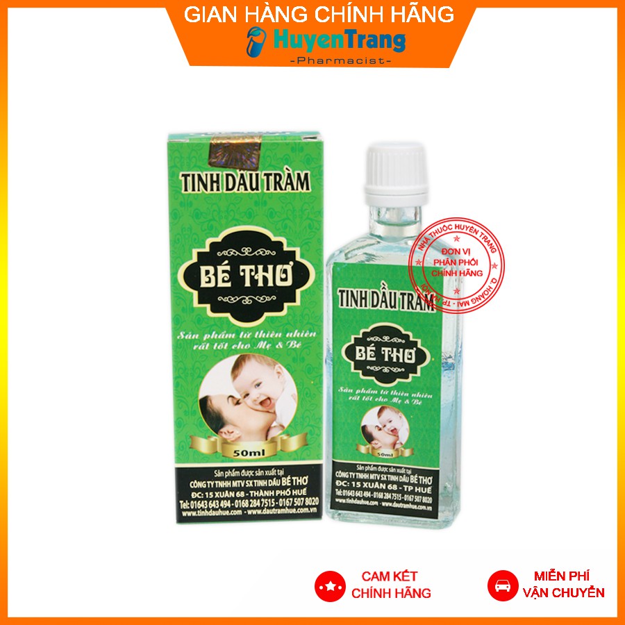 ✔️️️(Tặng Quà Xinh) Tinh Dầu Tràm Bé Thơ (Lọ 50ml)