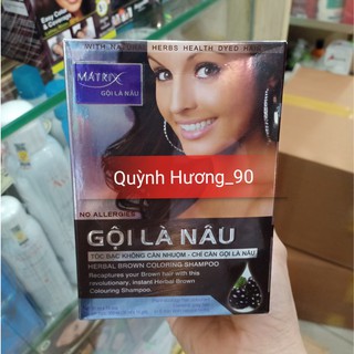 Dầu gội Gội là nâu MATRIX hộp 10 gói