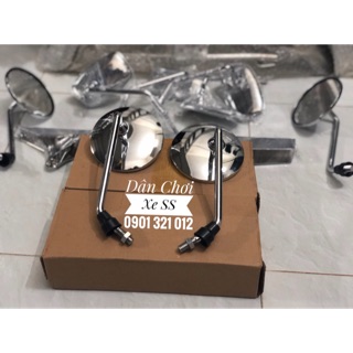 Gương Chiếu Hậu Honda 67 68 SS50 các đời chân 10mm giả zin