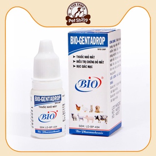 Nhỏ mắt cho chó mèo Bio Genta drop trị đau mắt viêm giác mạc chăm sóc sức khỏe thú cưng Petshop Yến Châu