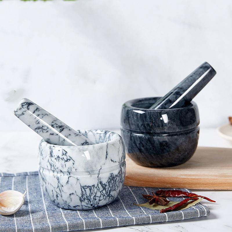 Bộ Chày Cối Giã Tỏi Bằng Đá Hoa Cương Cỡ Nhỏ Sáng Tạo