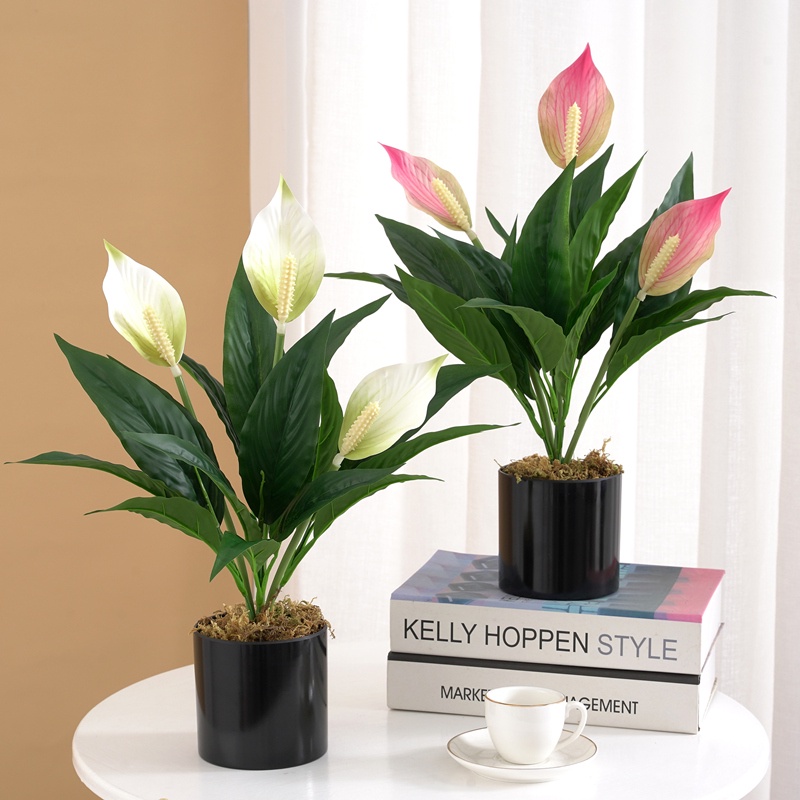 1 Bó Cảnh Nhân Tạo Trang Trí Nội Thất cây kiểng để bàn cây giả decor hoa trang trí nhà