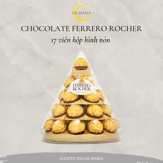 Kẹo socola Ferrero Rocher hộp hình nón 17 viên