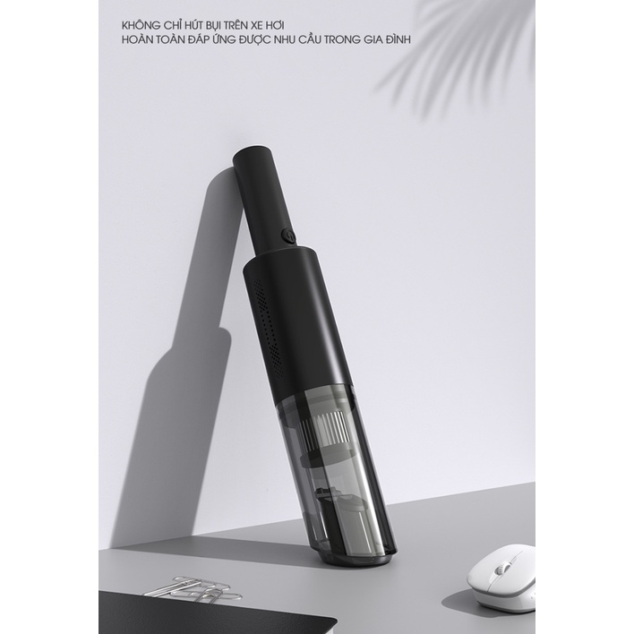 Máy hút bụi cao cấp không dây cầm tay cho gia đình và xe hơi Youpin Aipinyue - nhỏ gọn , mạnh mẽ , Pin lâu