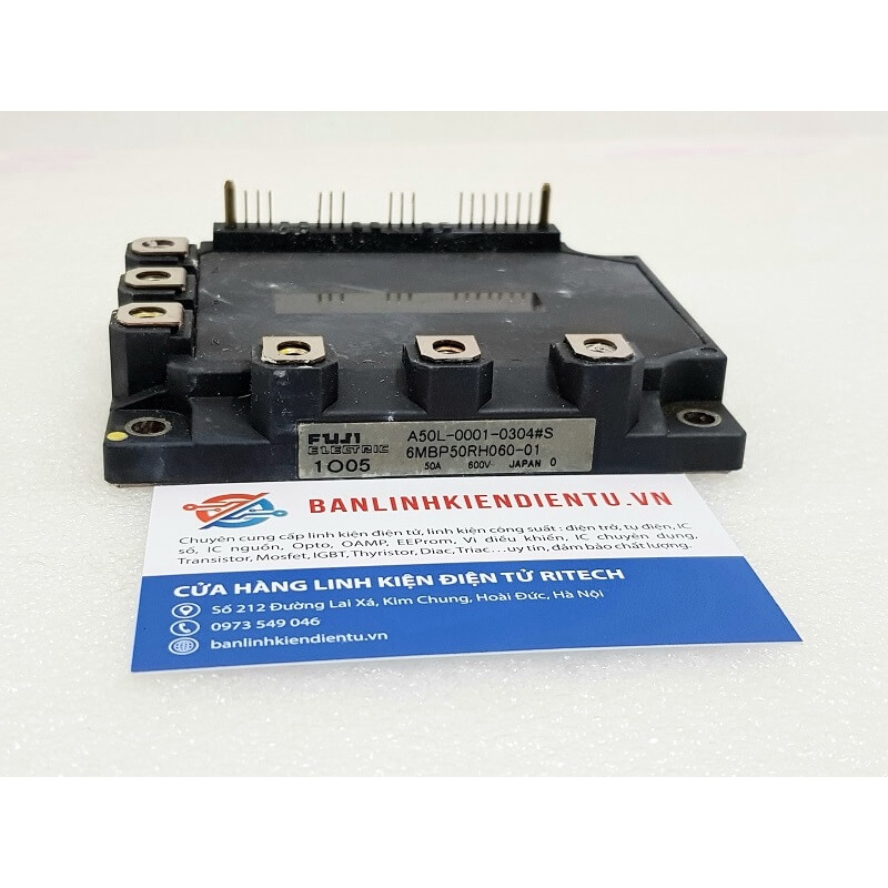 6MBP50RH060-01 A50L-0001-0304#S Module IGBT Fuji 600V 50A hàng tháo máy