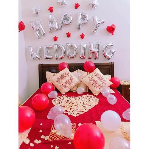 [Ảnh thật] Set trang trí đẹp lung linh Happy Wedding (COMBO 176)