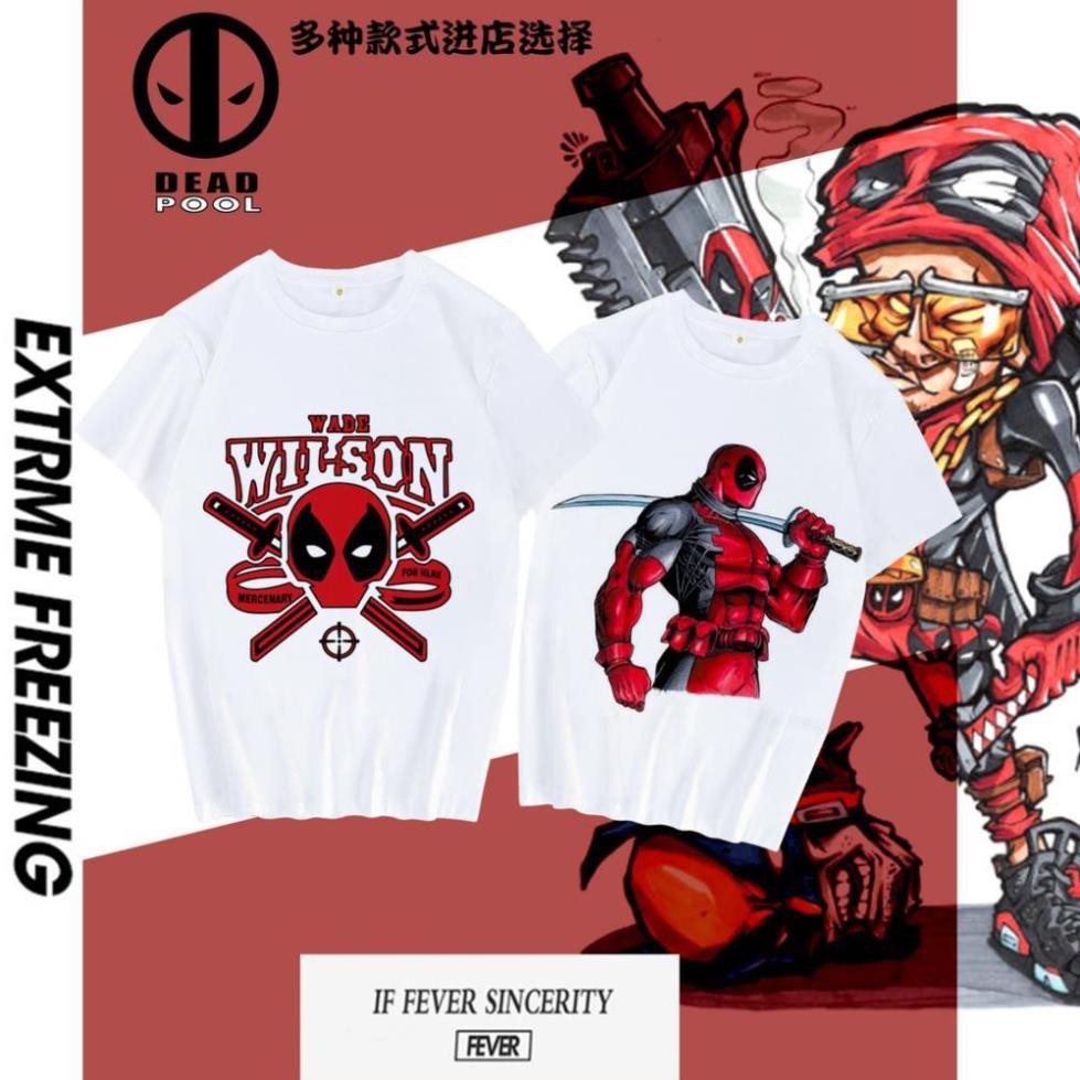 SALE- SALE- Áo thun Tay Lửng In hình Deadpool Mới Nhất - áo cực HOT /uy tín chất lượng - giá cực tốt