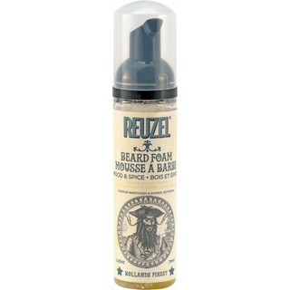 Bọt dưỡng ẩm và khử mùi râu Beard Foam Reuzel ( Wood & Spice ) 70ml
