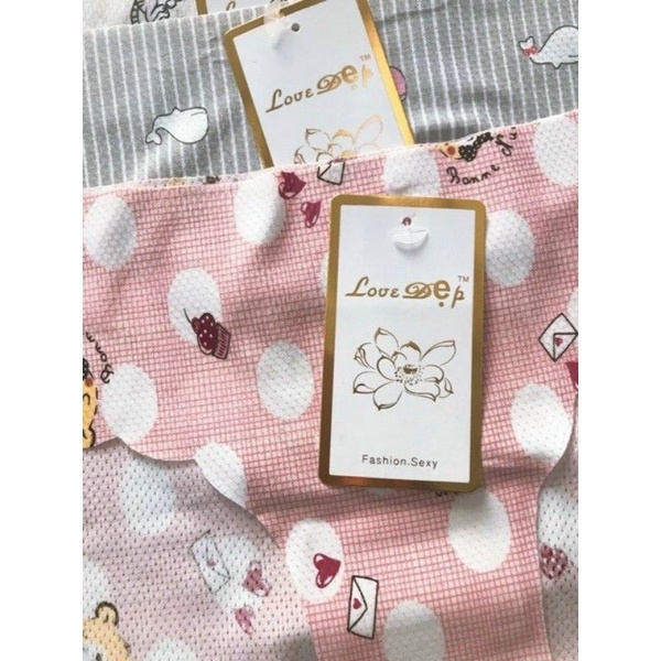 Sét 10 quần lót su 015 hoạ tiết hoạt hình sexy love