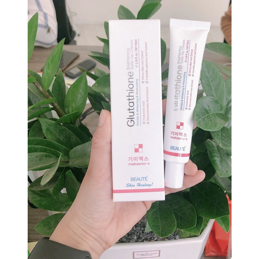 Kem dưỡng trắng da ban ngày Melasma BEAUTE Glutathione Brightening TONE UP Cream - Tuyp 40ml