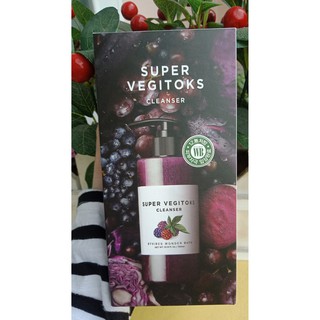 Sữa Rửa Mặt Rau Củ Quả Thải Độc Super Vegitoks Chai Lớn Vegitok 300ml