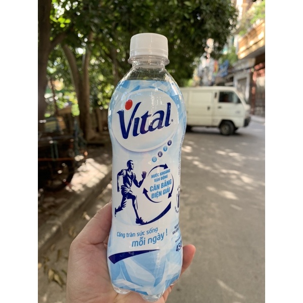 Nước khoáng vital- nước khoáng vận động cân bằng điện giải  thùng 24 chai 450 ml