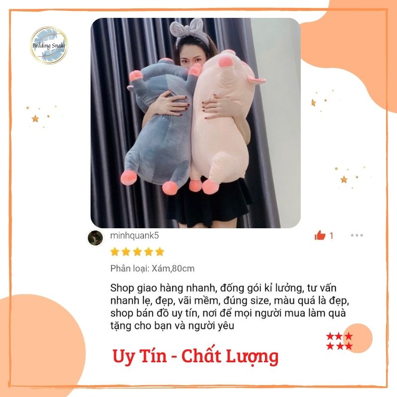 Gấu Bông, Gối Ôm Heo Lợn Thú Nhồi Bông Phê cần lim dim Siêu to khổng lồ béo ú đáng yêu ngộ nghĩnh