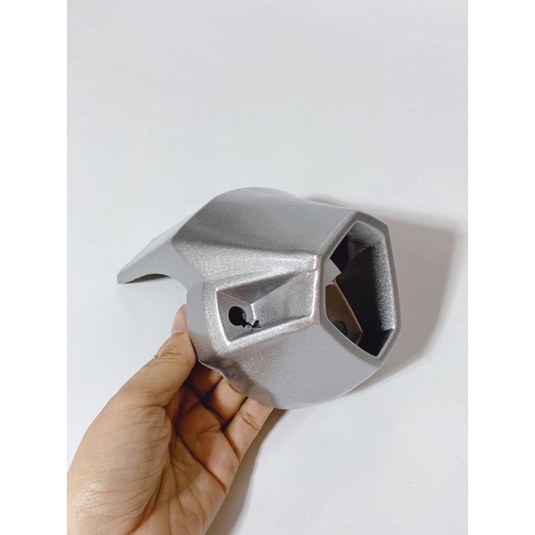 Chụp đít pô, chụp bô xe Winner V1 đen nhám không tem, màu bạc