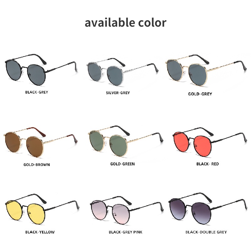 Bản Lề Kim Loại Tròn TR90 Nhiều Màu Sắc Thời Trang Phương Tây