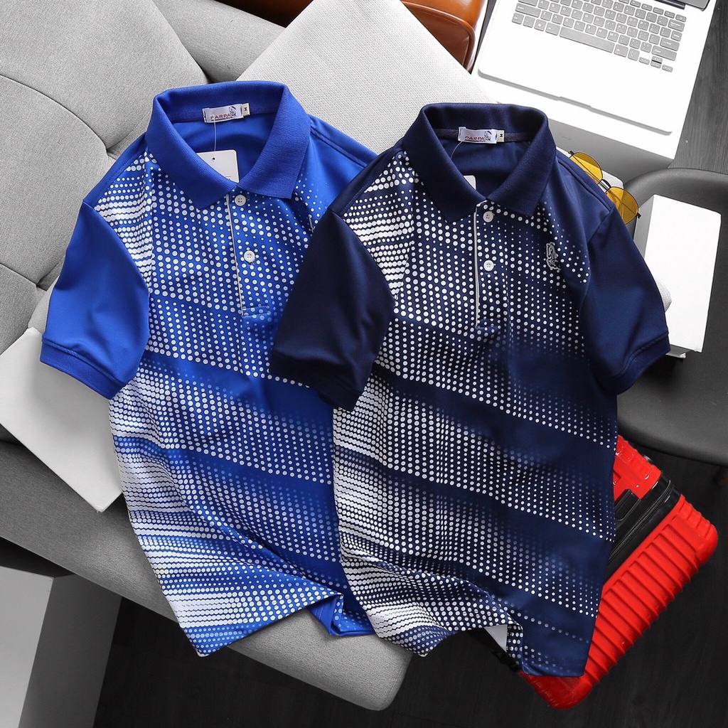Áo Polo nam họa tiết thun lạnh vải cá sấu Cotton xuất xịn, chuẩn form -Q023