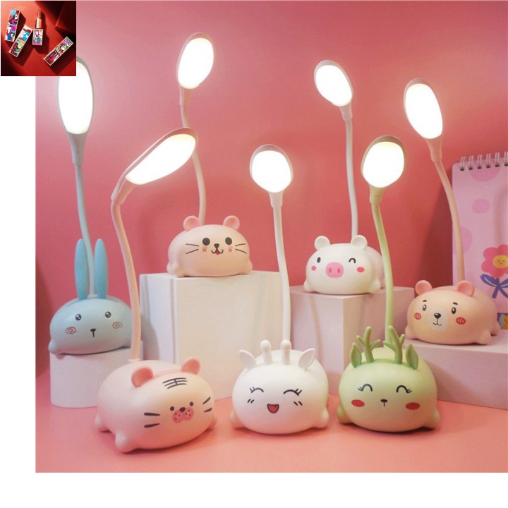 (Chính hãng) Hợp đồng mua sỉ Đèn Led Chống Cận Để Bàn Cute Sạc Pin/Loại Đuôi Thú