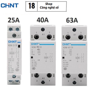 Chint nch8-25a/40a/63a- khởi động từ 1 pha chint nch8-25/20 nch8-40/20 nch8-63/20 25a 40a 63a 220v