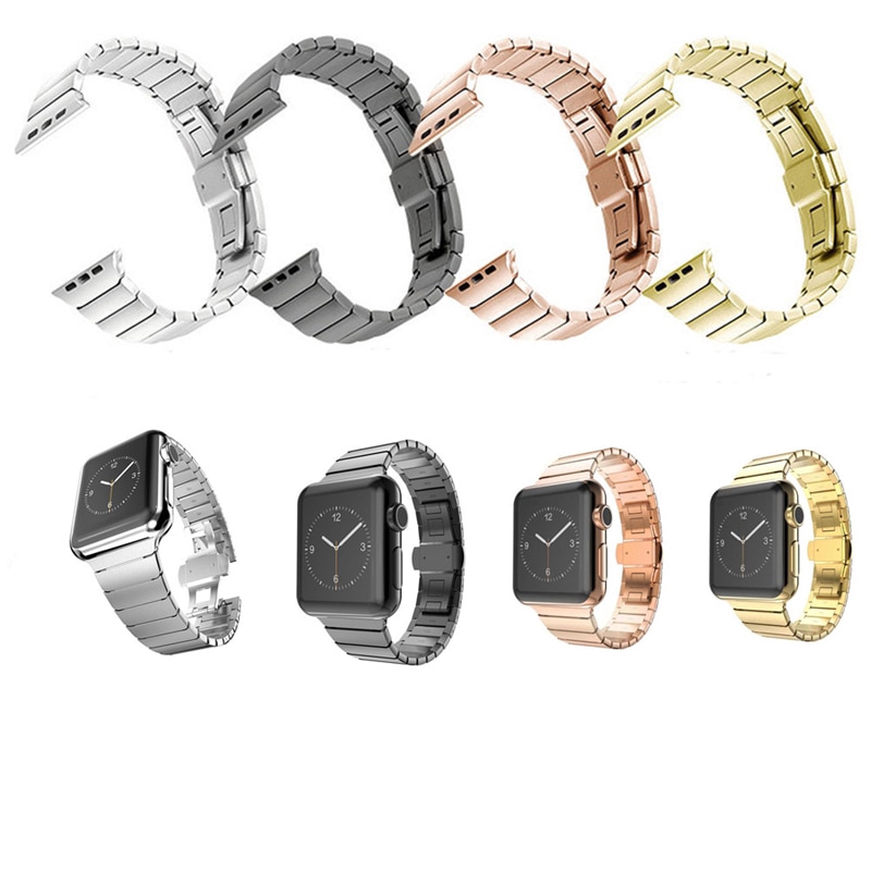 Dây đeo inox cho đồng hồ thông minh Apple Watch Series 6 44mm 40mm 38mm / 42mm 40mm 44mm