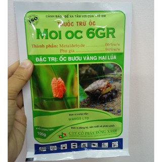 Moi oc 100gr thuốc diệt ốc dạng rải gốc - tan chậm, dễ sử dụng