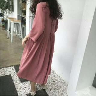 Vải linen hồng đất