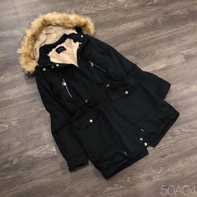 Áo parka lông cừu cực kì ấm