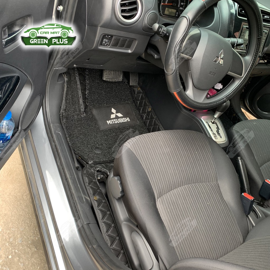 Thảm lót sàn ô tô 6D Mitsubishi Attrage chống nước, không mùi, phủ kín 90% sàn xe