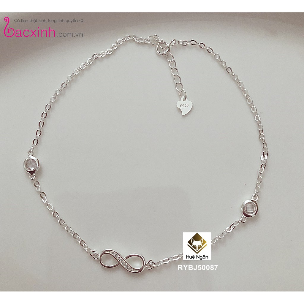 Lắc chân bạc Ý 925 Bạc xinh Huệ Ngân - Vô cực RYBJ50087 | BigBuy360 - bigbuy360.vn