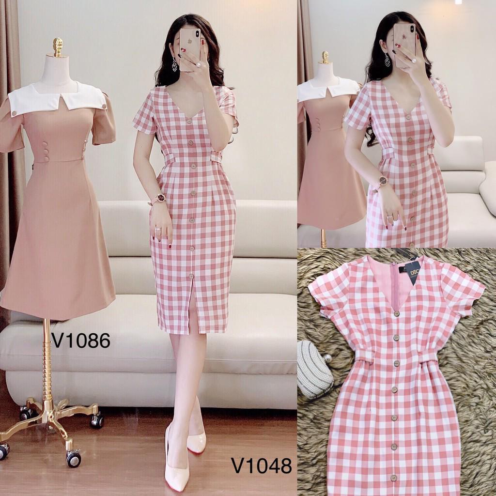 Đầm suông nơ eo V1048Mie Design ảnh thật