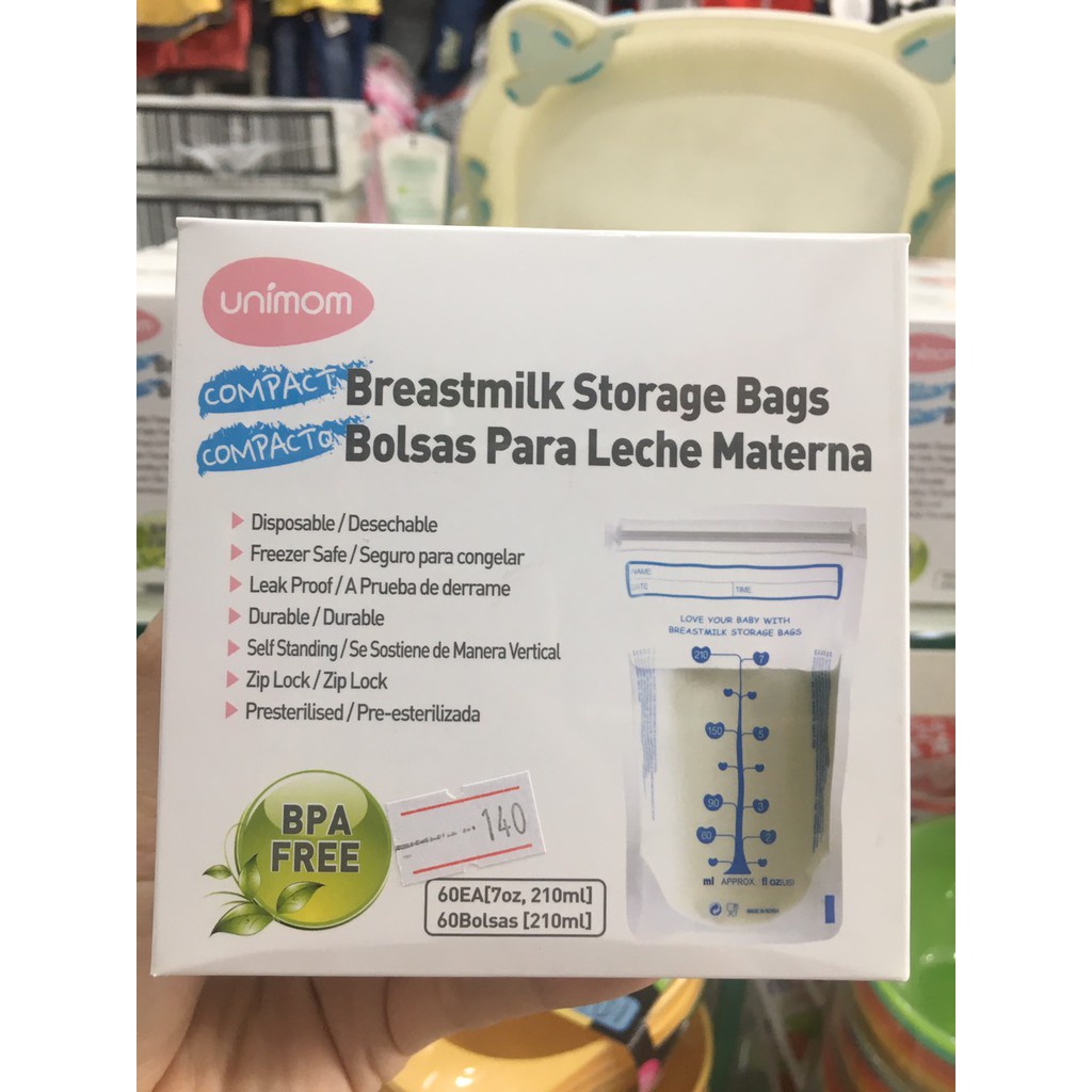 [HSD 2025] TÚI TRỮ SỮA UNIMOM- COMPACT BPA 210ml/ túi- (katydang)