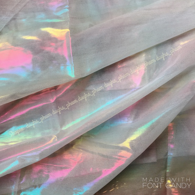 [[HOT HOT]VẢI HALOGRAM ÁNH CẦU VỒNG LẤP LÁNH