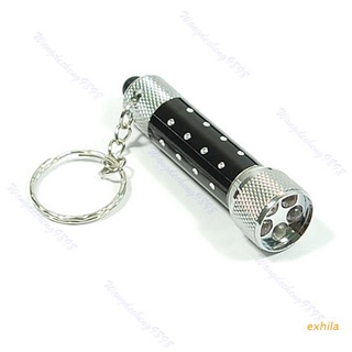 Đèn pin 5 bóng led mini màu đen siêu sáng