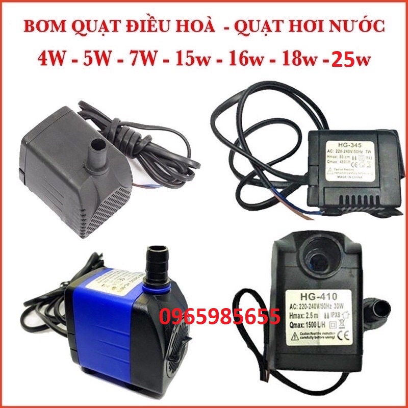 Bơm quạt điều hòa 18w 4w 8w 13w 13w 16w 25w /220v cho quạt làm mát - bơm quạt nước