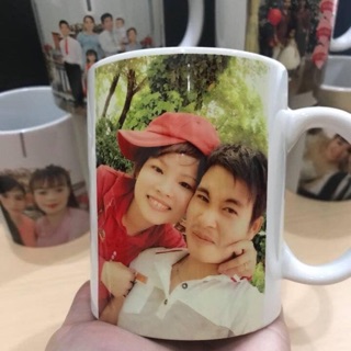 Ly sứ in hình ghi chữ theo yêu cầu