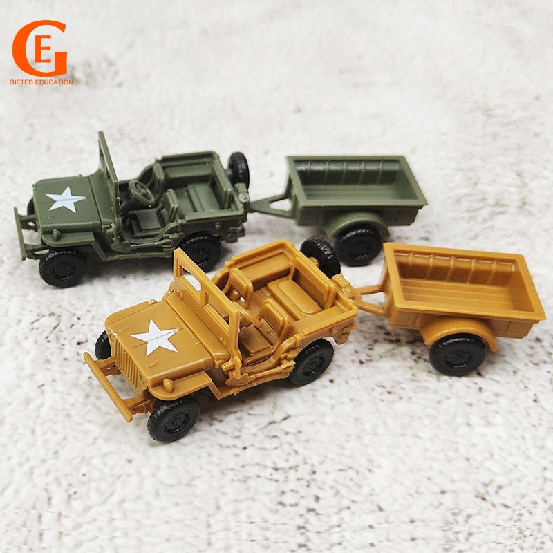 Mô Hình Xe jeep Quân Đội 4d Cỡ 1 / 72