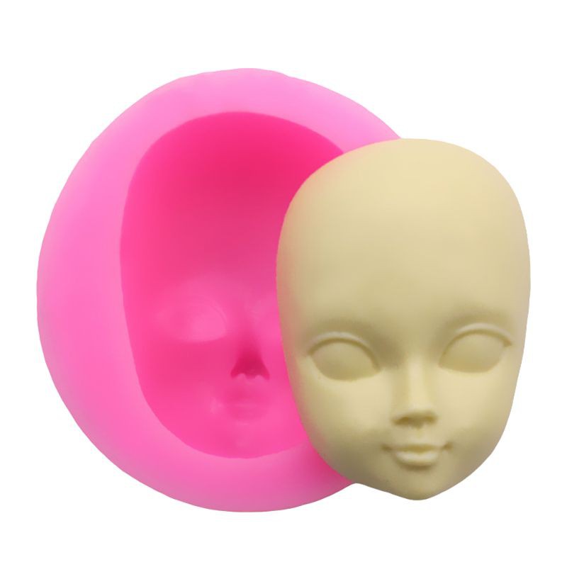 Khuôn Silicone Tạo Hình Mặt Em Bé 3d Trang Trí Bánh