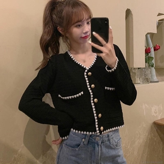 Áo Khoác Cardigan Mỏng Dệt Kim Tay Dài Phong Cách Thời Trang Cho Nữ