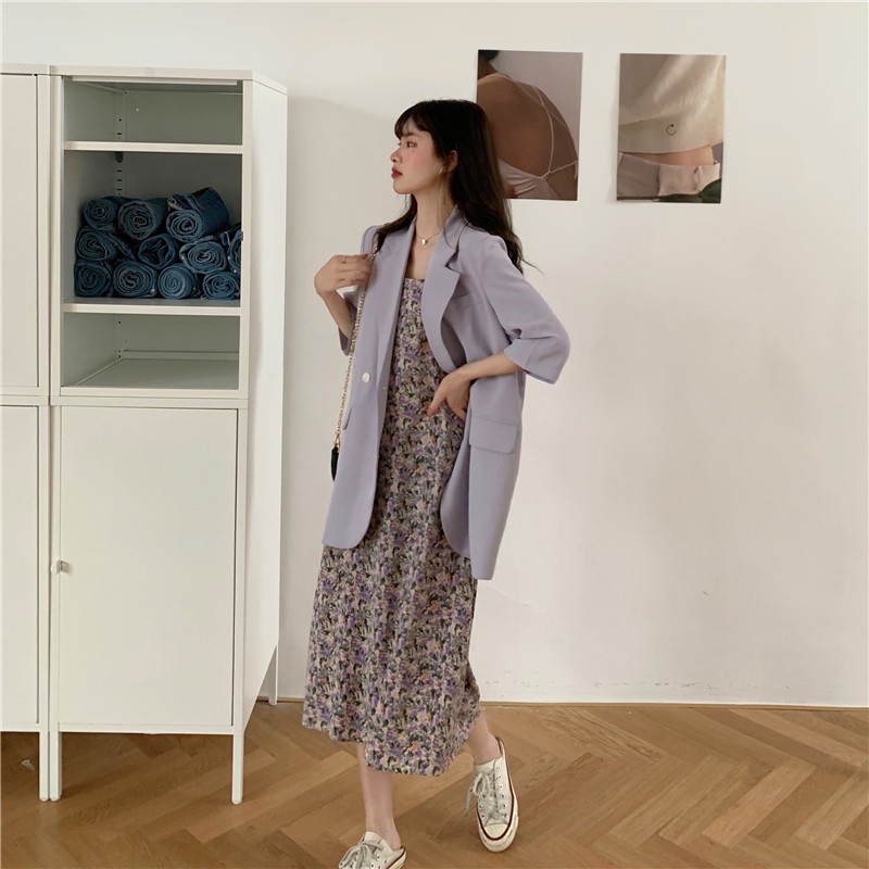 Blazer ngắn tay 4 cúc | BigBuy360 - bigbuy360.vn