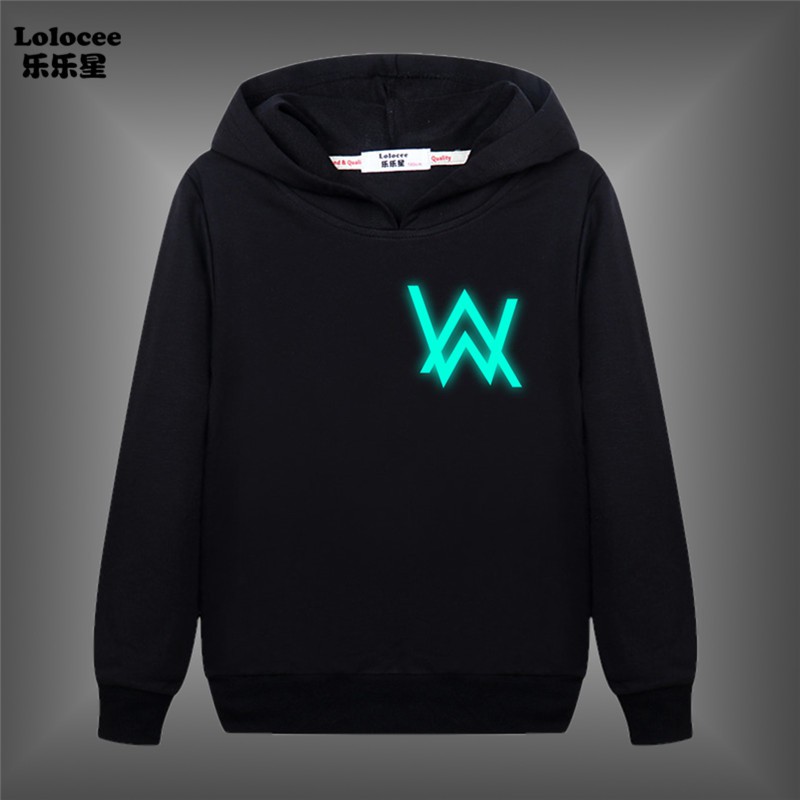 NEW Áo Hoodie Tay Dài In Chữ Alan Walker Thời Trang Năm 2020 Cho Bé Trai