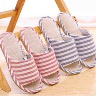 Dép vải đi trong nhà Kẻ sọc 1809 KOREA STORE88