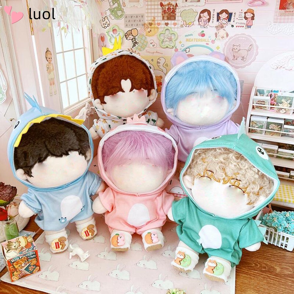 Bộ Áo Liền Quần Hình Khủng Long/Gà Hoạt Hình Bằng Cotton 20cm Dễ Thương Cho Bé