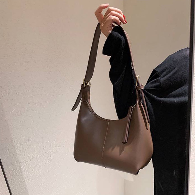 Túi đeo vai IELGY màu trơn đơn giản thời trang cho nữ