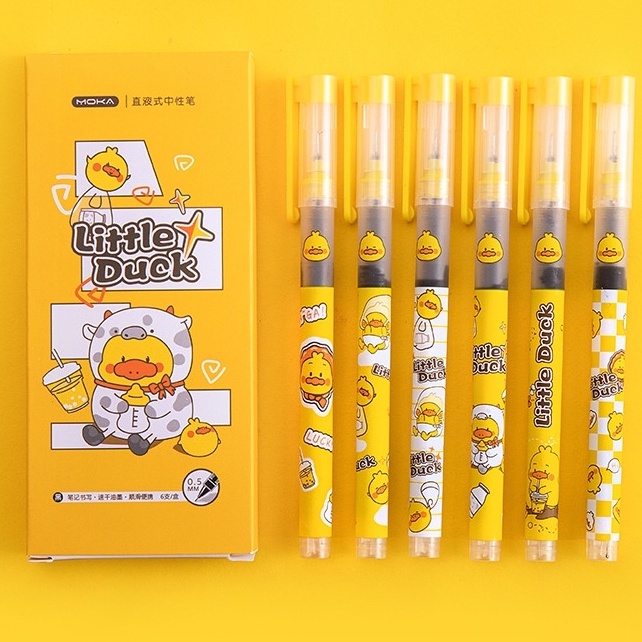 Bút mực gel ngòi 0.5mm in họa tiết hoạt hình dễ thương tiện dụng