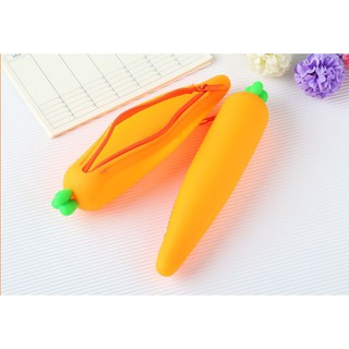 Túi bút cà rốt silicone