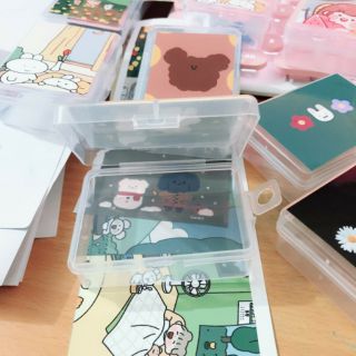 Hộp mini đựng đồ dùng dán hình dễ thương