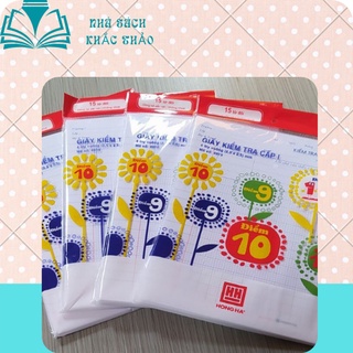 Giấy Kiểm Tra Cấp 1 4 ÔLy Hồng Hà 4919 định lượng 100, viết không nhòe.